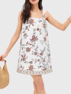 Tuckernuck x Studio McGee Terracotta Chintz Cotton Linen Blend Cassie Dress